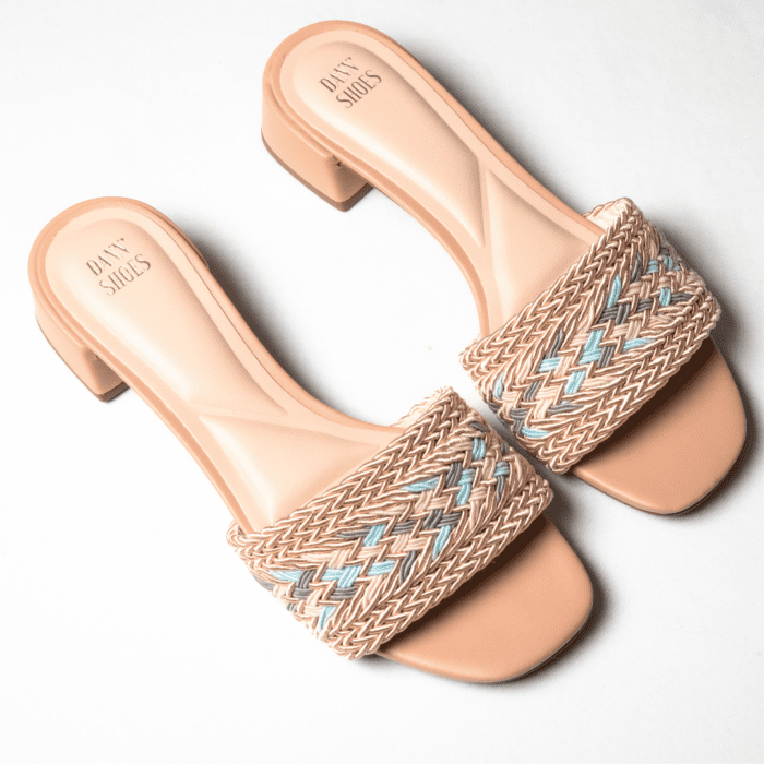 Tamanco Dann'Shoes Rosé Salto 3cm