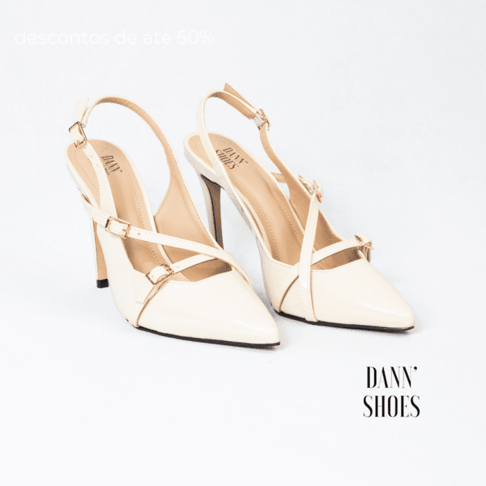 Slingback Dann'Shoes Lun'e Off White Salto 11cm